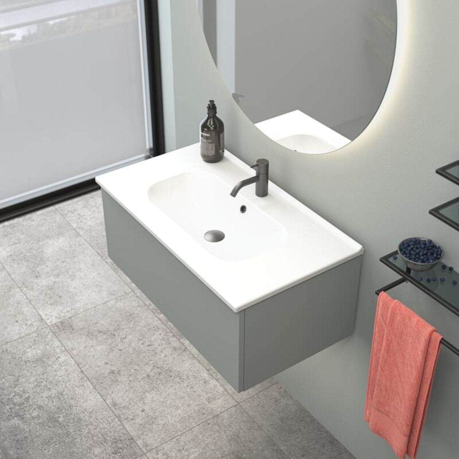 Dansani Kantate Servant B60-160xH1,8xD45cm, porselen Dansani Baderomsservant