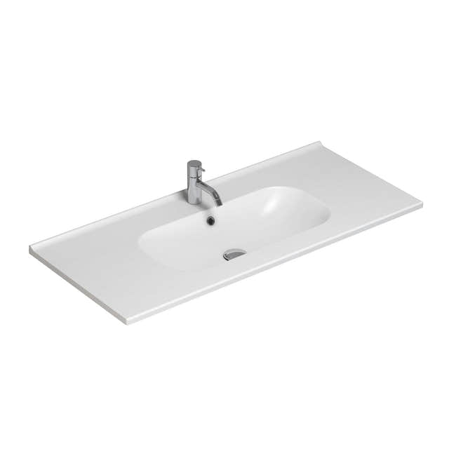 Dansani Kantate Servant B60-160xH1,8xD45cm, porselen Hvit / 100cm / Ja Dansani Baderomsservant DA-531910003