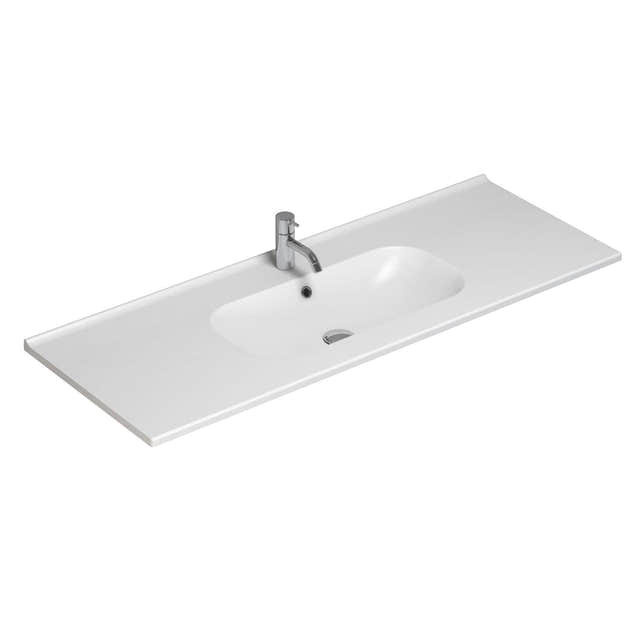 Dansani Kantate Servant B60-160xH1,8xD45cm, porselen Hvit / 120cm / Ja Dansani Baderomsservant DA-531912003