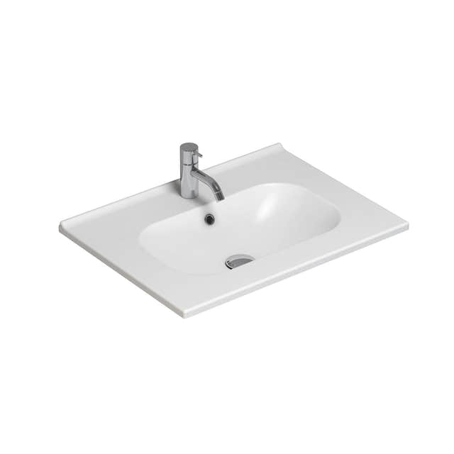 Dansani Kantate Servant B60-160xH1,8xD45cm, porselen Hvit / 60cm / Ja Dansani Baderomsservant DA-531906003