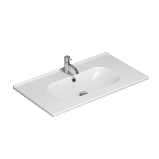 Dansani Kantate Servant B60-160xH1,8xD45cm, porselen Hvit / 80cm / Ja Dansani Baderomsservant DA-531908003