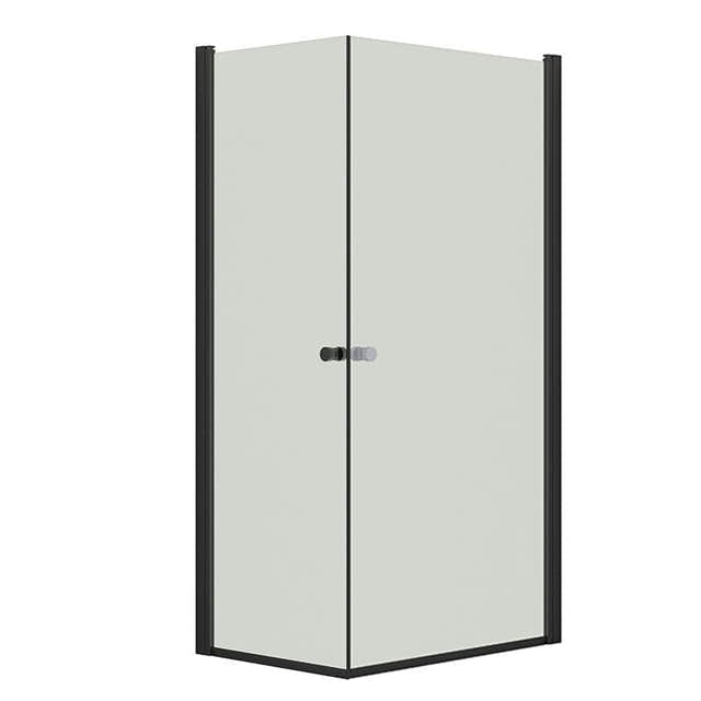 Dansani Match A+A Dusjhjørne Rett Svart matt / 70x100cm / Klart glass Dansani Dusjhjørne BUN-A71101-03SM