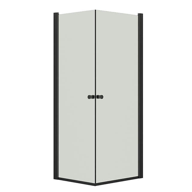 Dansani Match A+A Dusjhjørne Rett Svart matt / 70x80cm / Klart glass Dansani Dusjhjørne BUN-A7181-03SM