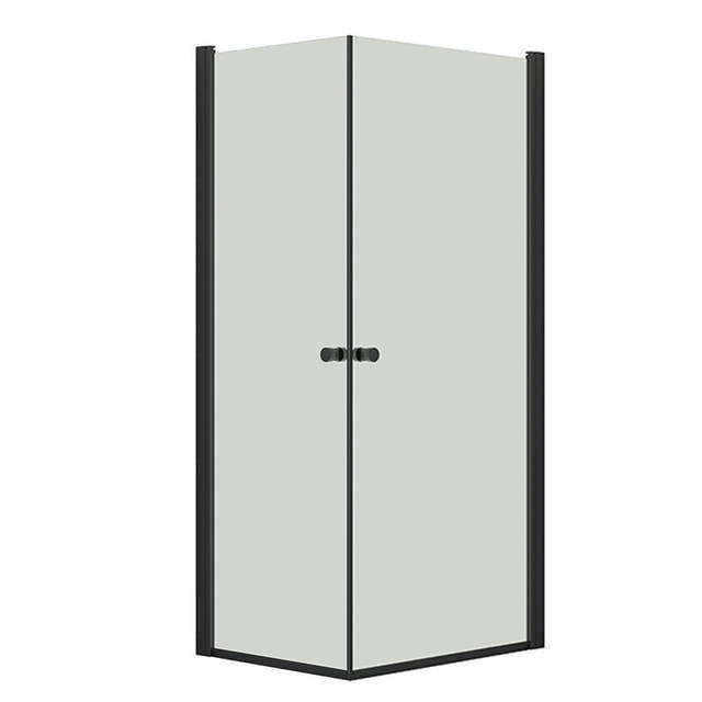 Dansani Match A+A Dusjhjørne Rett Svart matt / 70x90cm / Klart glass Dansani Dusjhjørne BUN-A7191-03SM