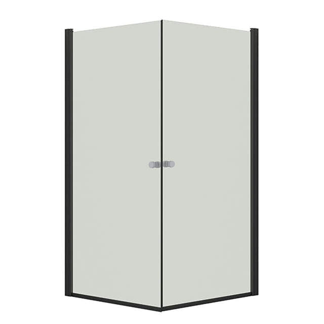 Dansani Match A+A Dusjhjørne Rett Svart matt / 80x100cm / Klart glass Dansani Dusjhjørne BUN-A81101-03SM