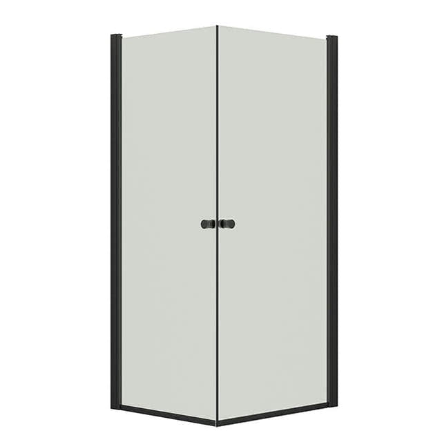 Dansani Match A+A Dusjhjørne Rett Svart matt / 80x90cm / Klart glass Dansani Dusjhjørne BUN-A8191-03SM