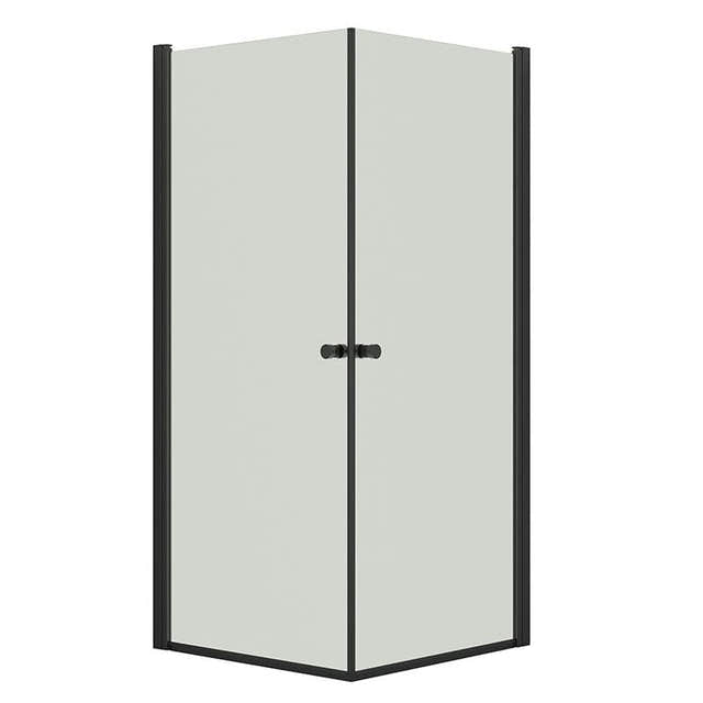 Dansani Match A+A Dusjhjørne Rett Svart matt / 90x90cm / Klart glass Dansani Dusjhjørne BUN-A9191-03SM