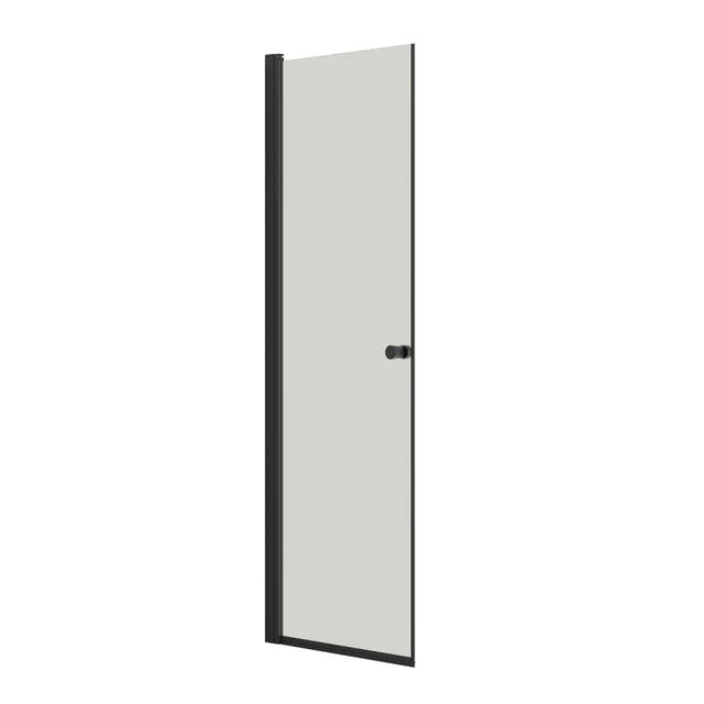Dansani Match A Dusjdør Rett Svart matt / 70cm / Klart glass Dansani Dusjdør DA-A71-03