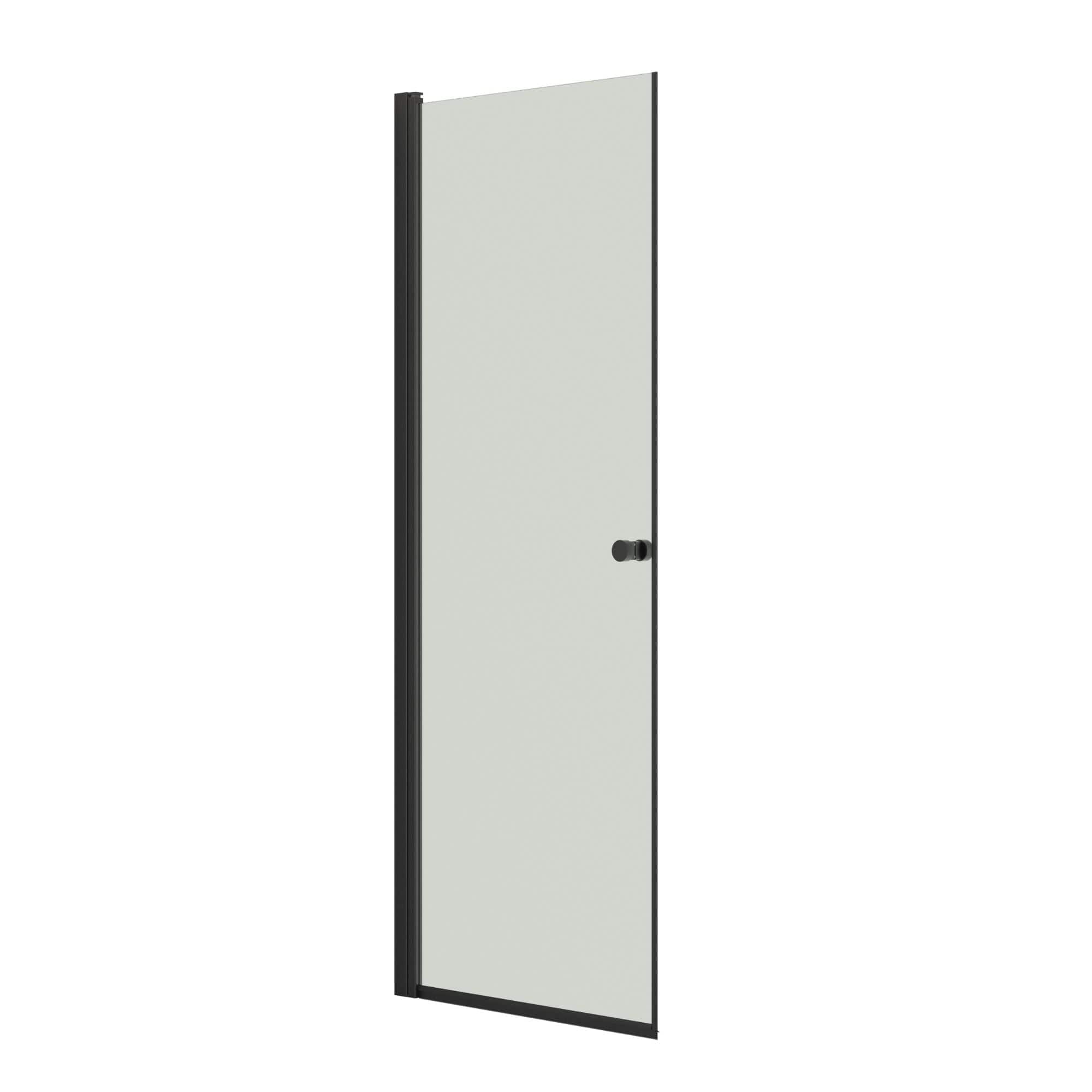 Dansani Match A Dusjdør Rett Svart matt / 80cm / Klart glass Dansani Dusjdør DA-A81-03