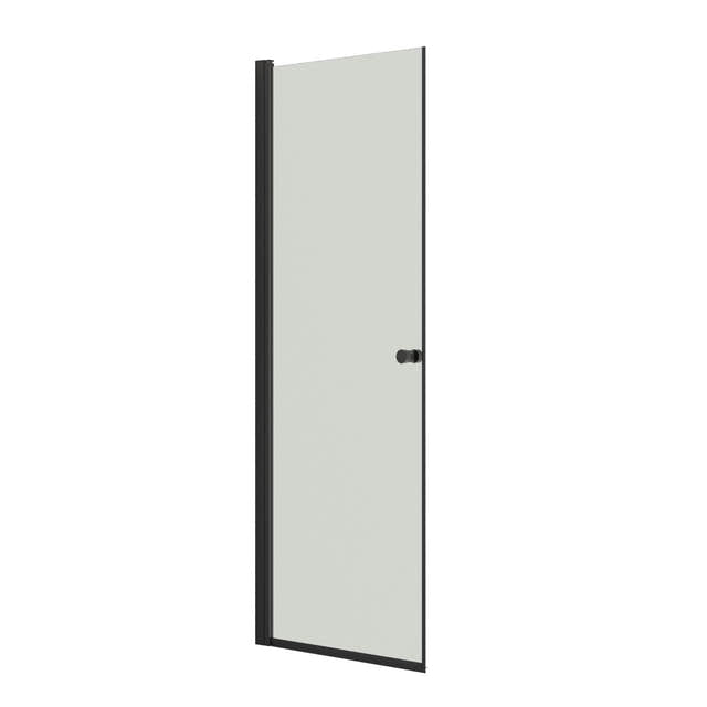 Dansani Match A Dusjdør Rett Svart matt / 80cm / Klart glass Dansani Dusjdør DA-A81-03
