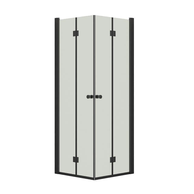 Dansani Match B+B Dusjhjørne Leddet Svart matt / 70x70cm / Klart glass Dansani Dusjhjørne BUN-B7171-03SM