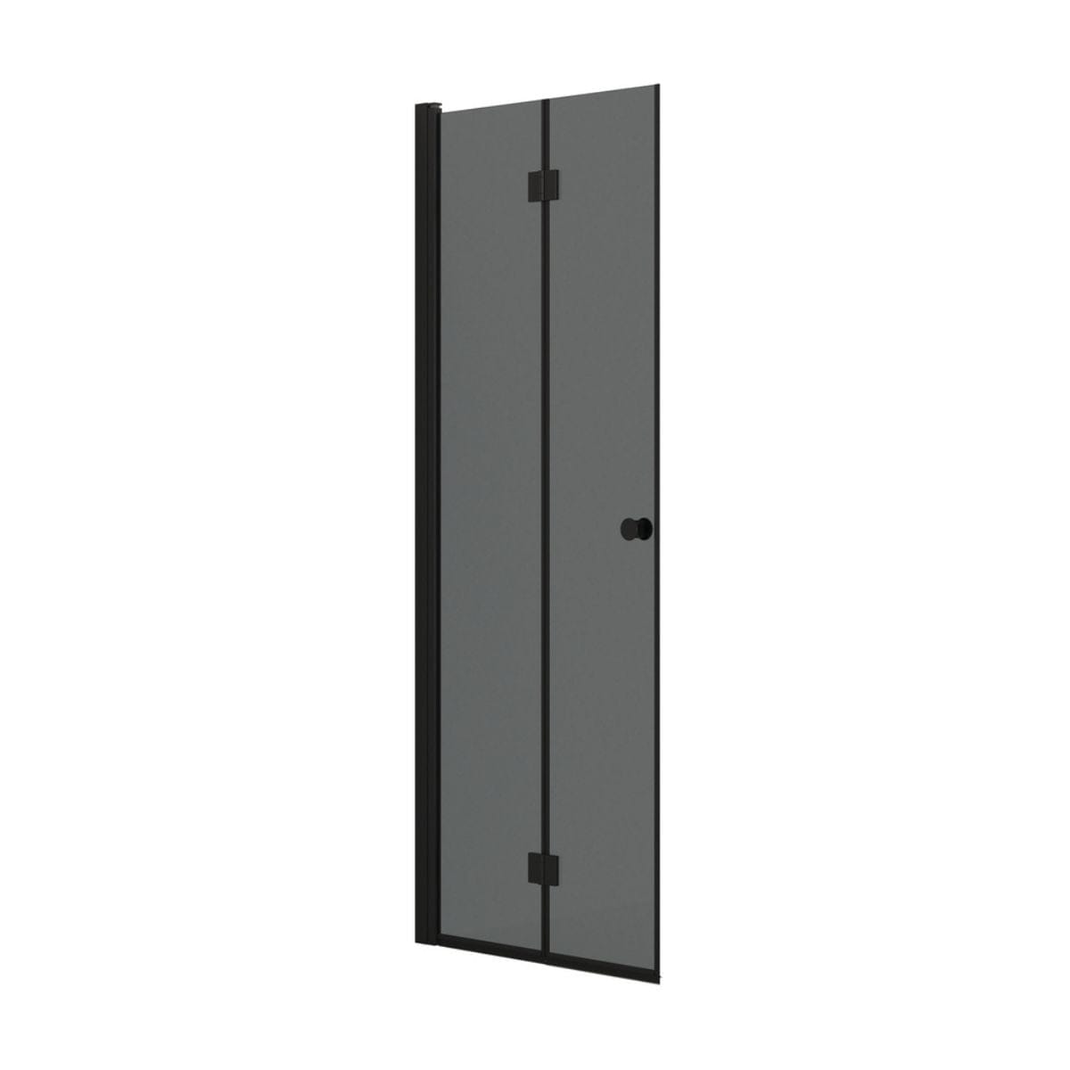 Dansani Match B Foldedør B70-100xH200cm Svart matt / 80cm / Tonet glass Dansani Dusjdør DA-B81-04