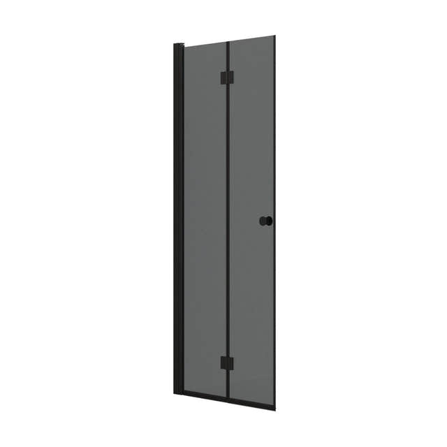 Dansani Match B Foldedør B70-100xH200cm Svart matt / 80cm / Tonet glass Dansani Dusjdør DA-B81-04