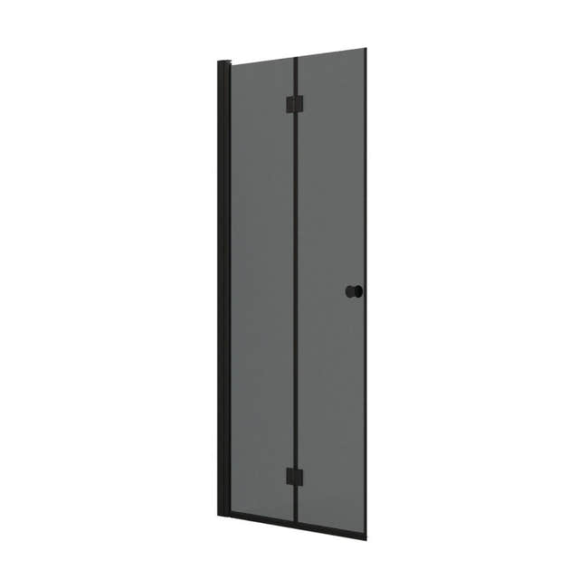 Dansani Match B Foldedør B70-100xH200cm Svart matt / 90cm / Tonet glass Dansani Dusjdør DA-B91-04