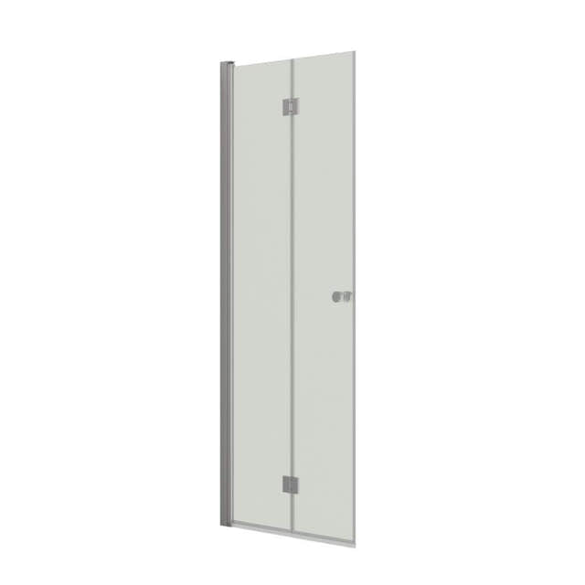 Dansani Match B Foldedør Sateng / 80cm / Klart glass Dansani Dusjdør DA-B81-01