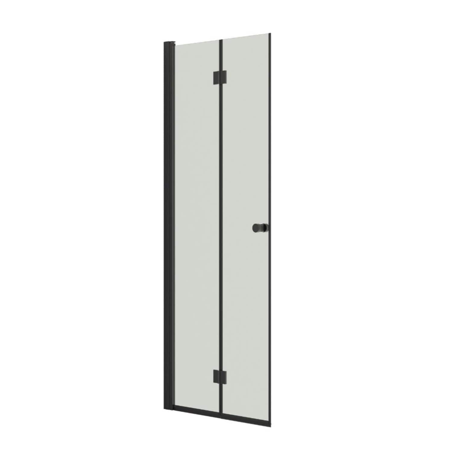 Dansani Match B Foldedør Svart matt / 80cm / Klart glass Dansani Dusjdør DA-B81-03