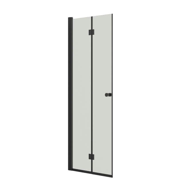 Dansani Match B Foldedør Svart matt / 80cm / Klart glass Dansani Dusjdør DA-B81-03