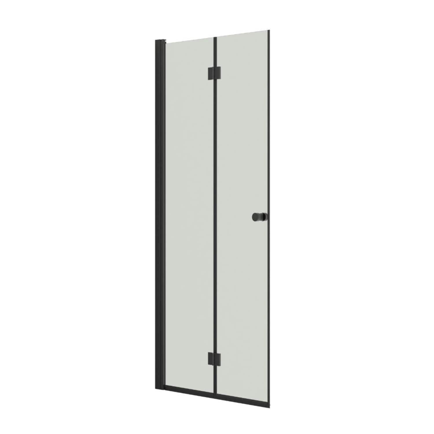 Dansani Match B Foldedør Svart matt / 90cm / Klart glass Dansani Dusjdør DA-B91-03