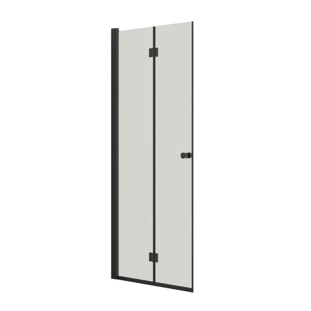 Dansani Match B Foldedør Svart matt / 90cm / Klart glass Dansani Dusjdør DA-B91-03