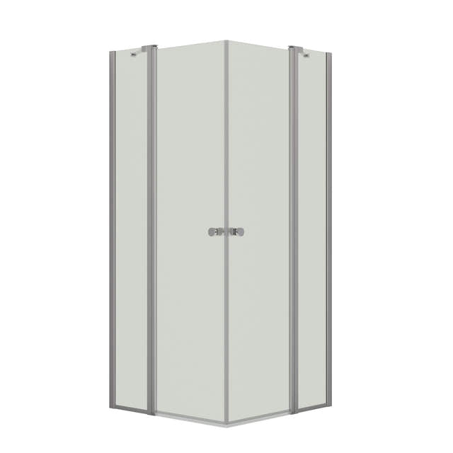 Dansani Match C+C Dusjhjørne Sidepanel Sateng / 90x90cm / Klart glass Dansani Dusjhjørne BUN-C9191-01KL