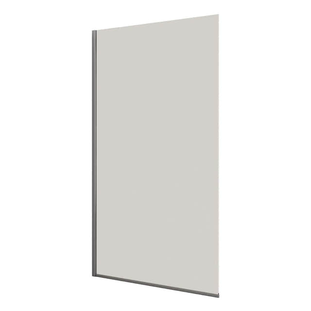 Dansani Match D Fastvegg B70-140xH197,5cm Krom / 140cm / Klart glass Dansani Dusjvegg DA-D141-05