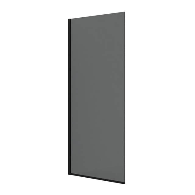 Dansani Match D Fastvegg B70-140xH197,5cm Svart matt / 100cm / Tonet glass Dansani Dusjvegg DA-D101-04