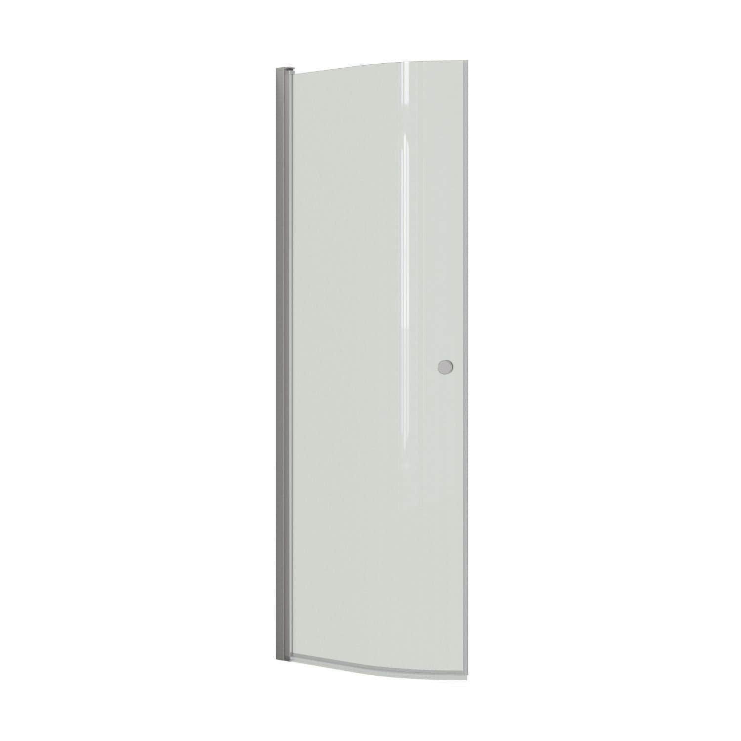 Dansani Match E Halvrund Dusjdør Sateng / 90cm / Klart glass Dansani Dusjdør DA-E91-01