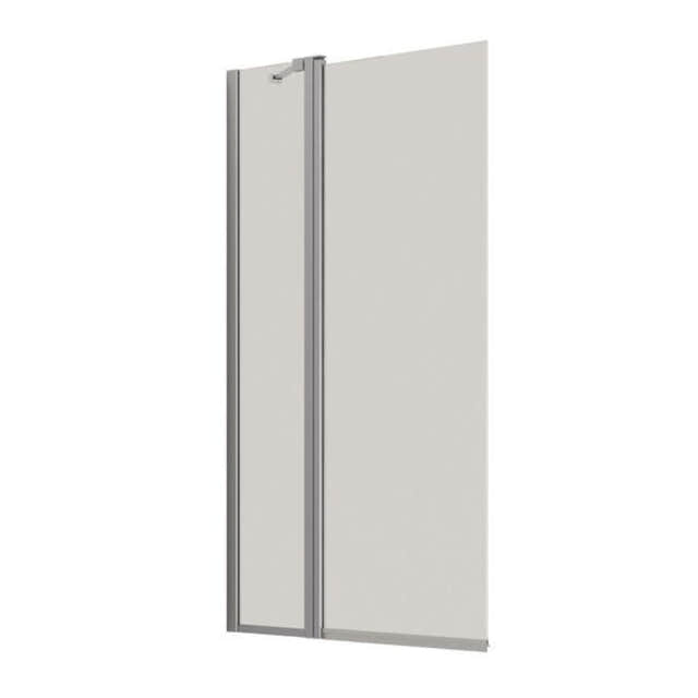 Dansani MATCH H Badekarvegg med sidepanel Krom / 100cm / Klart glass Dansani Badekarvegg DA-H100-05