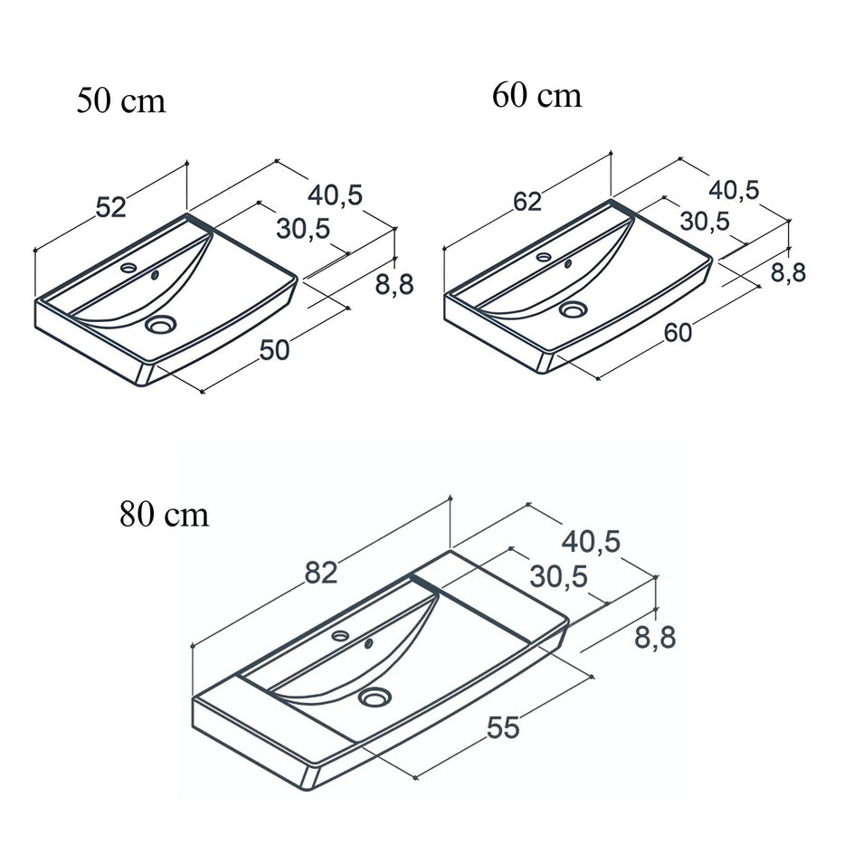 Dansani Mido+ Capella Slim Møbelservant B52-82xD40,5cm Dansani Møbelservant