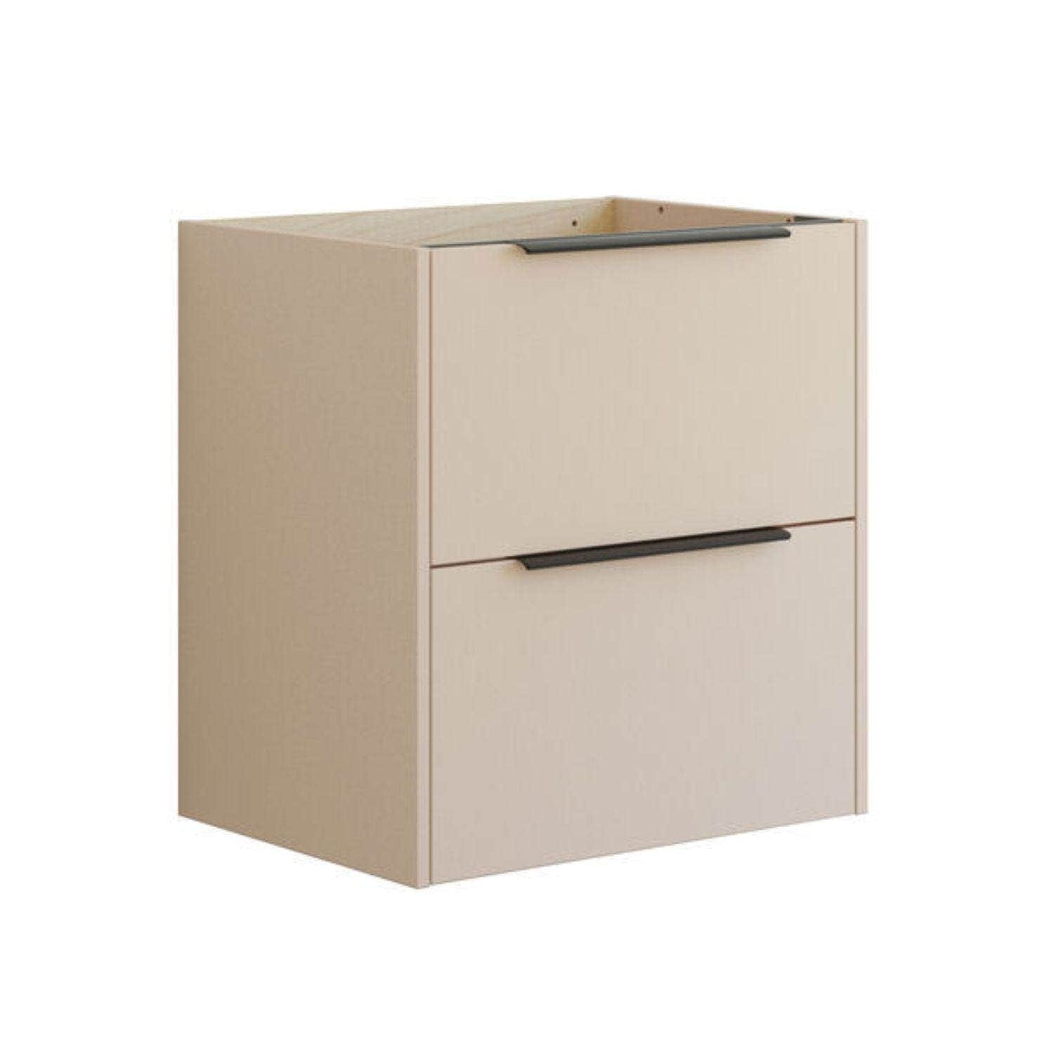 Dansani Mido+ Classic Glatt Servantskap 2 Skuff Sand matt / 60cm Dansani Servantskap DA-N27-1034