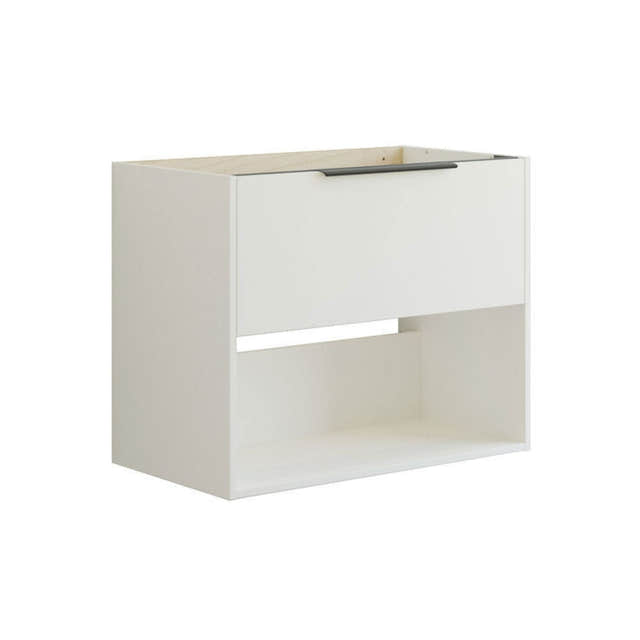 Dansani Mido+ Classic Glatt Servantskap Med skuff og åpent rom Hvit matt / 80cm Dansani Servantskap DA-N25-1010