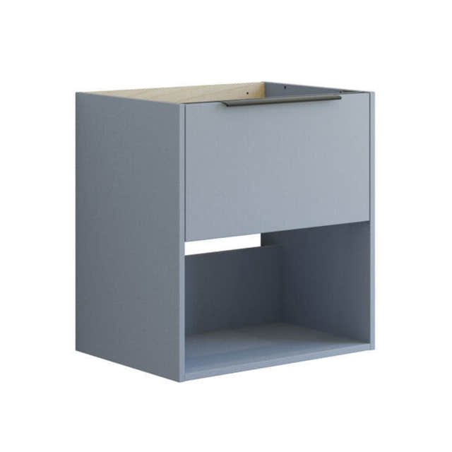 Dansani Mido+ Classic Glatt Servantskap Med skuff og åpent rom Lyseblå matt / 60cm Dansani Servantskap DA-N24-1016