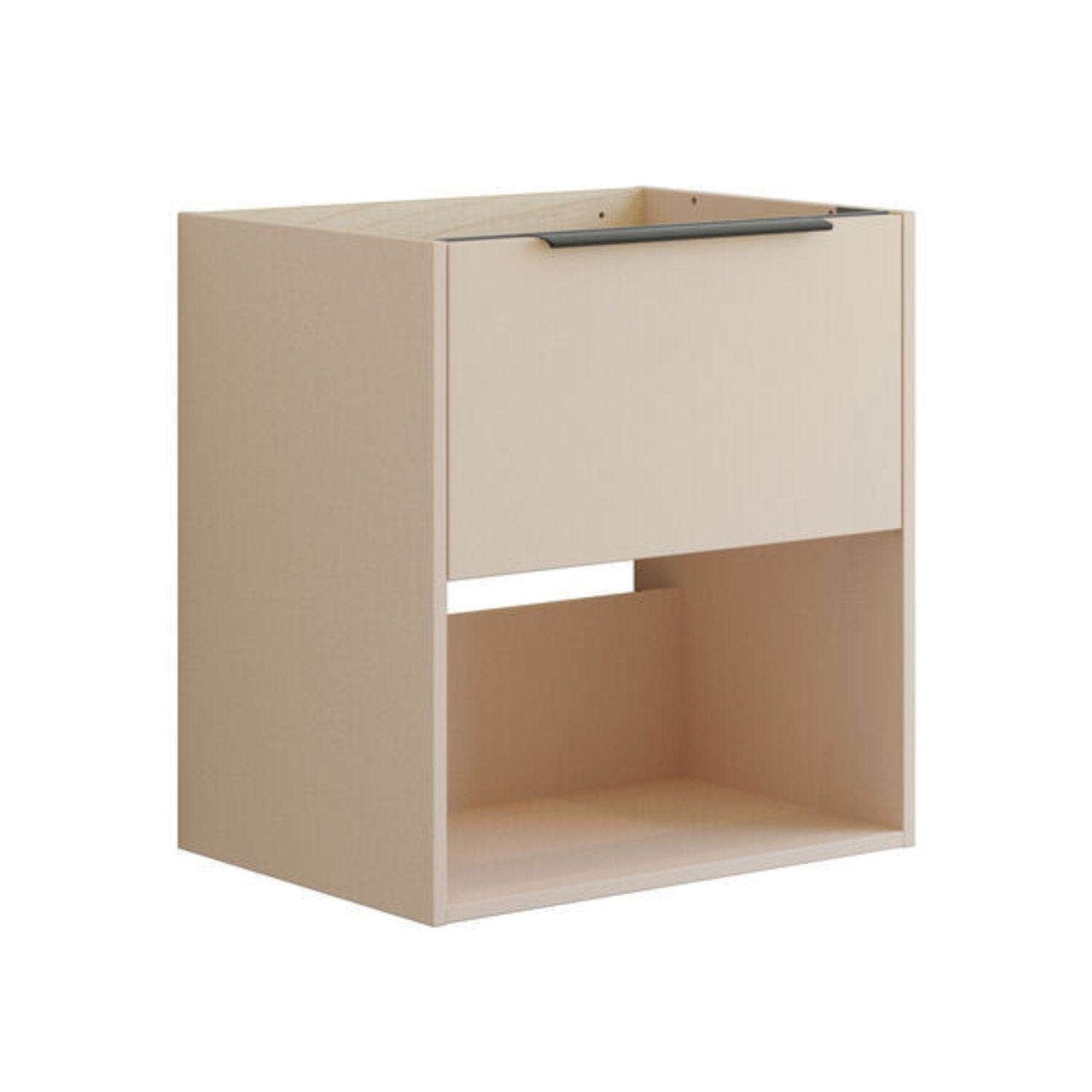 Dansani Mido+ Classic Glatt Servantskap Med skuff og åpent rom Sand matt / 60cm Dansani Servantskap DA-N24-1034