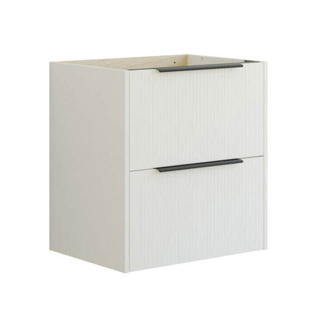 Dansani Mido+ Classic Stripet Servantskap 2 Skuff Hvit matt / 60cm Dansani Servantskap DA-N27-N010