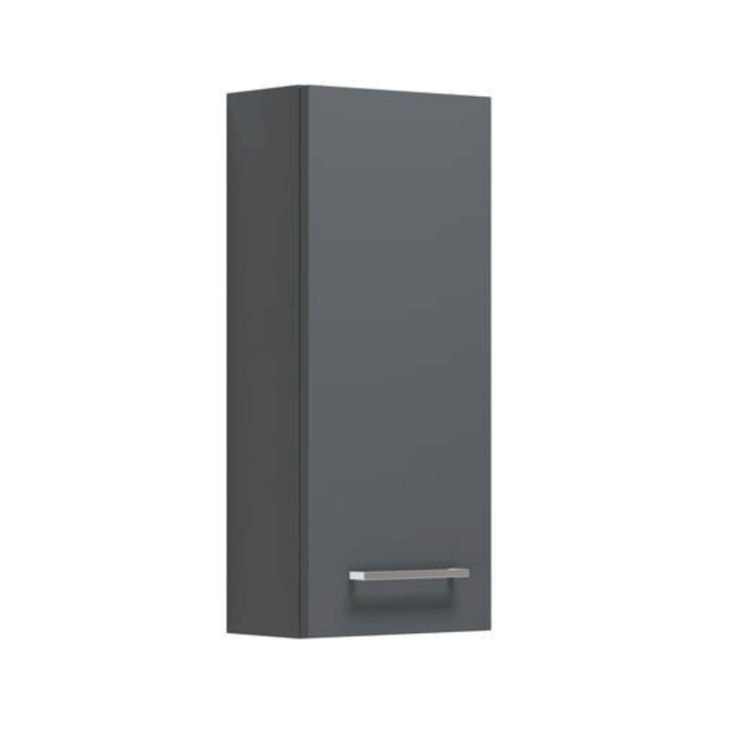 Dansani Mido+ Glatt Overskap 1 dør B30xH70xD19cm Grå matt / Høyre hengslet Dansani Sideskap bad DA-P27-1103