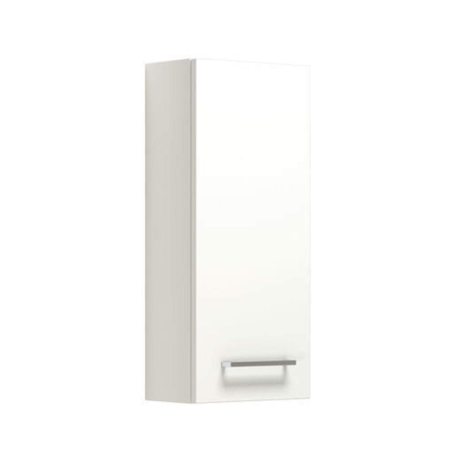 Dansani Mido+ Glatt Overskap 1 dør B30xH70xD19cm Hvit matt / Høyre hengslet Dansani Sideskap bad DA-P27-1110