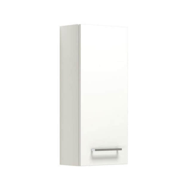Dansani Mido+ Glatt Overskap 1 dør B30xH70xD19cm Hvit matt / Høyre hengslet Dansani Sideskap bad DA-P27-1110