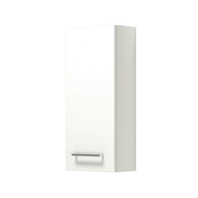 Dansani Mido+ Glatt Overskap 1 dør B30xH70xD19cm Hvit matt / Venstre hengslet Dansani Sideskap bad DA-P27-1210