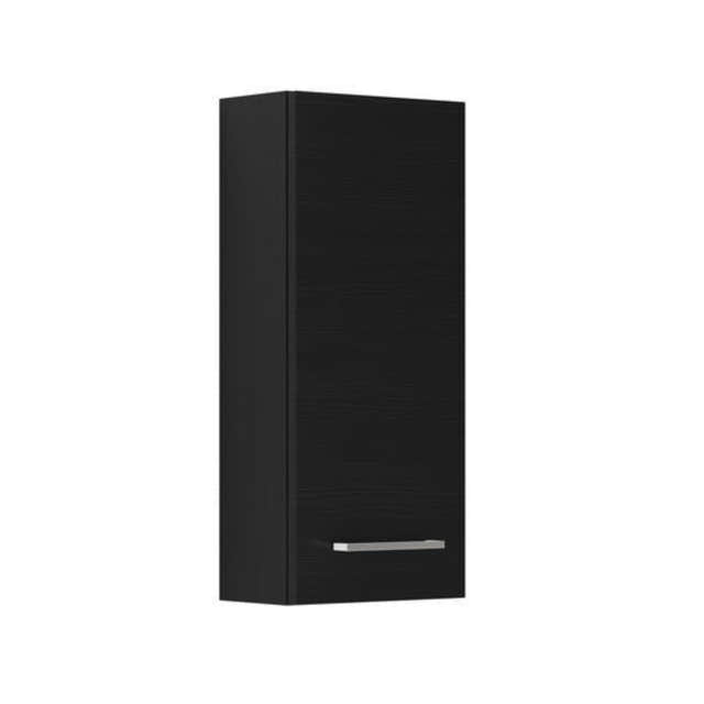 Dansani Mido+ Glatt Overskap 1 dør B30xH70xD19cm Svart struktur / Høyre hengslet Dansani Sideskap bad DA-P27-1129