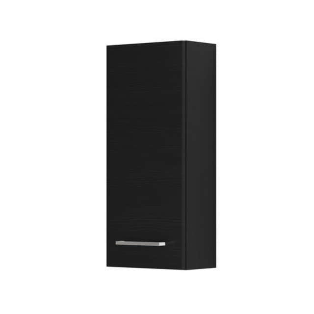 Dansani Mido+ Glatt Overskap 1 dør B30xH70xD19cm Svart struktur / Venstre hengslet Dansani Sideskap bad DA-P27-1229