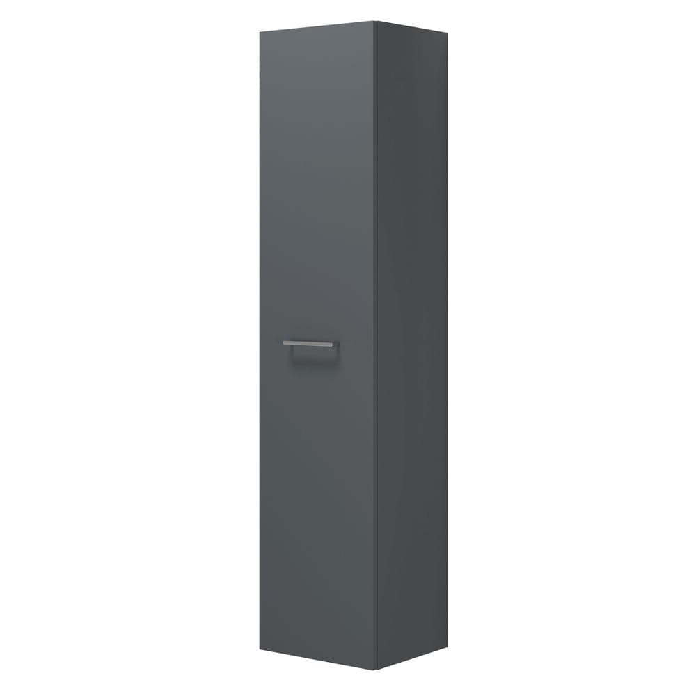 Dansani Mido+ Høyskap 1 dør B30-40xD35xH172,8cm Grå matt / 40cm / Venstre Dansani Høyskap bad DA-P20-1203
