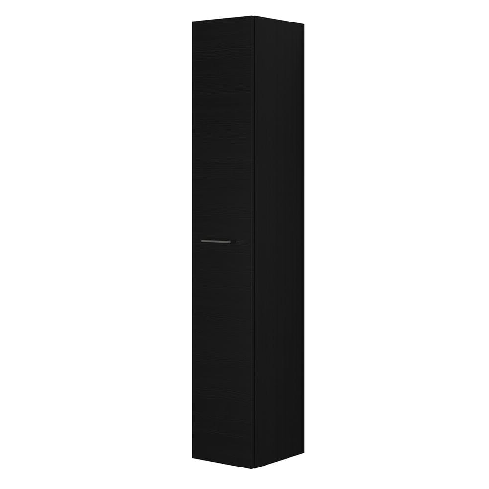 Dansani Mido+ Høyskap 1 dør B30-40xD35xH172,8cm Svart struktur / 30cm / Venstre Dansani Høyskap bad DA-P19-1229