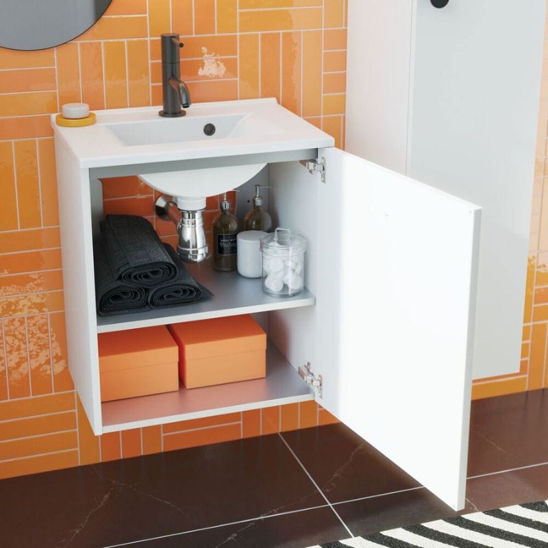 Dansani Mido+ Slim Servantskap 1 dør B50xD35cm uten servant Dansani Servantskap