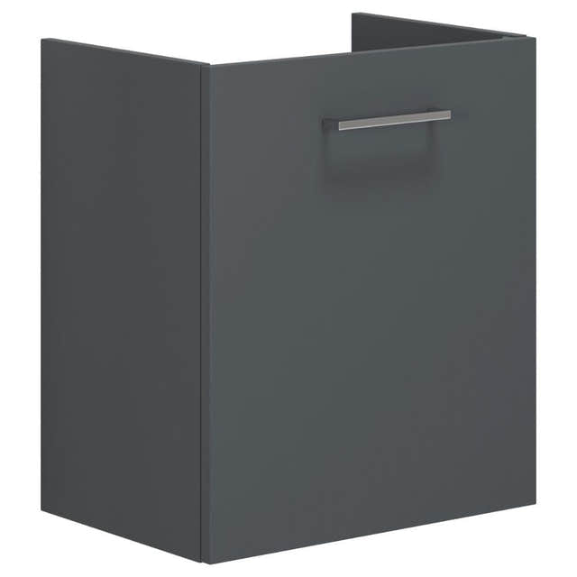 Dansani Mido+ Slim Servantskap 1 dør B50xD35cm uten servant Grå matt / 50cm / Høyre Dansani Servantskap DA-P01-1103