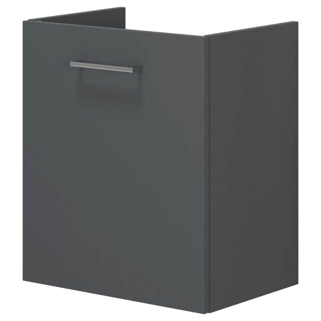 Dansani Mido+ Slim Servantskap 1 dør B50xD35cm uten servant Grå matt / 50cm / Venstre Dansani Servantskap DA-P01-1203