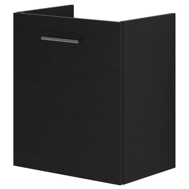 Dansani Mido+ Slim Servantskap 1 dør B50xD35cm uten servant Svart struktur / 50cm / Venstre Dansani Servantskap DA-P01-1229