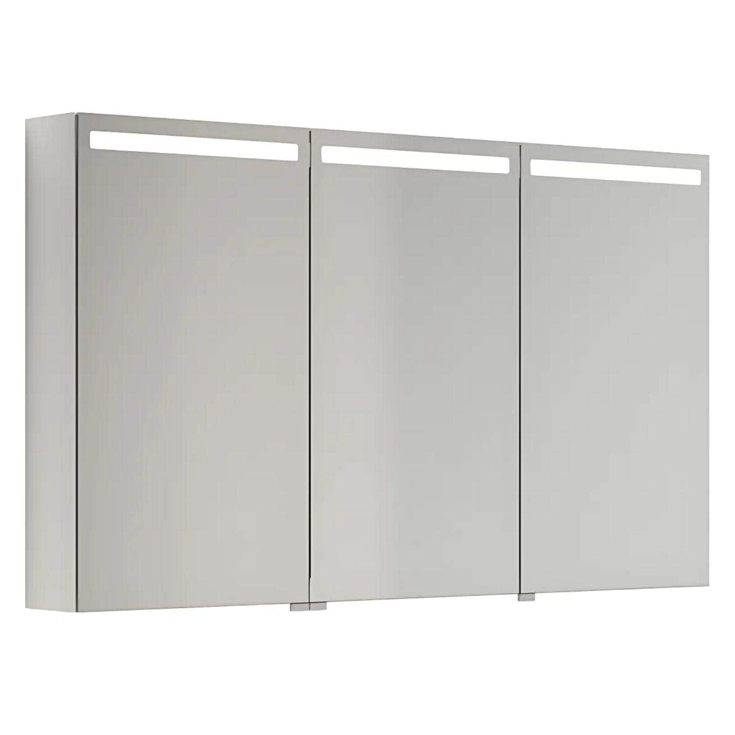 Dansani Mido+ Top Speilskap LED B50-120xH70,4cm Hvit høyglans / 120 cm 3 dører Dansani Speilskap DA-S513-112