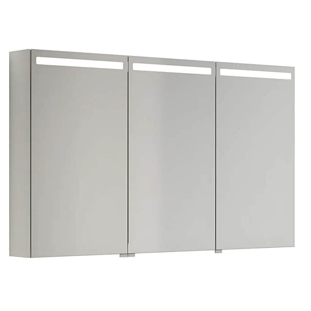 Dansani Mido+ Top Speilskap LED Hvit matt / 120 cm 3 dører Dansani Speilskap DA-S513-110