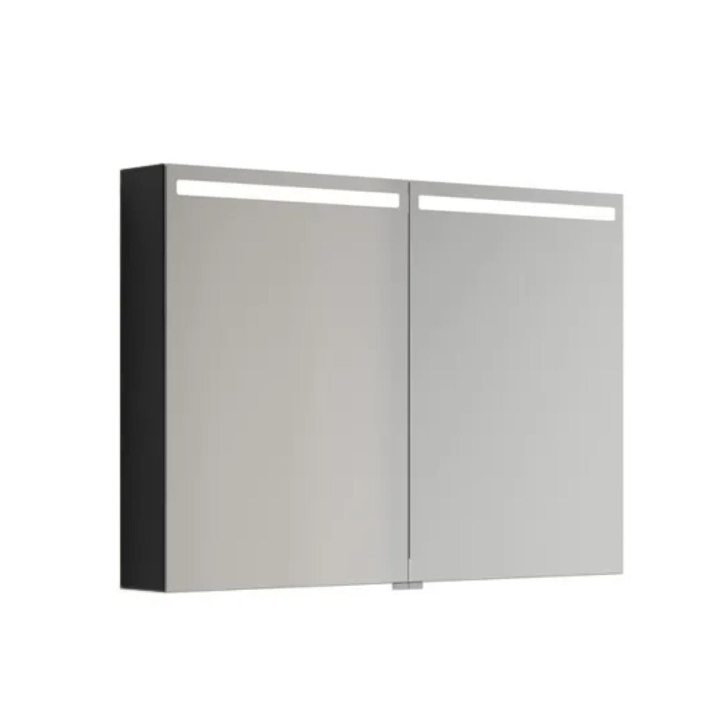 Dansani MIDO+ Top Speilskap LED Svart struktur / 100cm Dansani Speilskap DA-S510-129