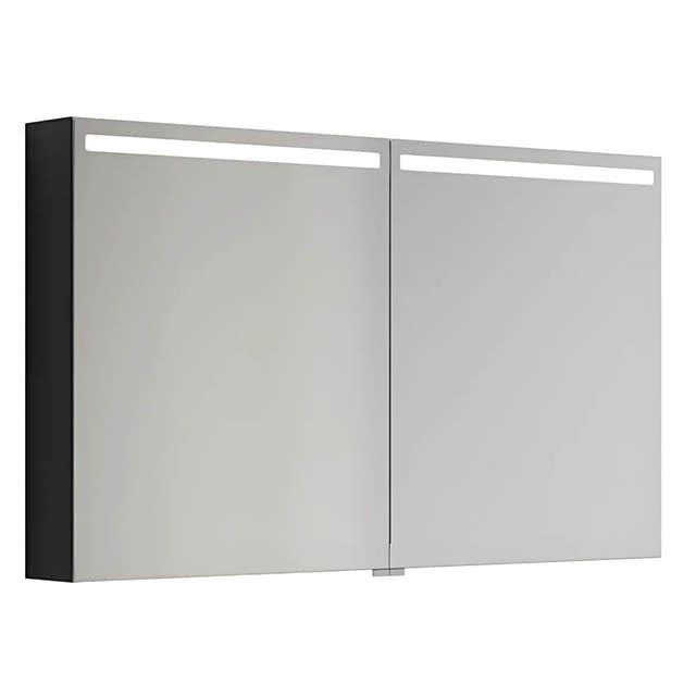 Dansani Mido+ Top Speilskap LED Svart struktur / 120cm Dansani Speilskap DA-S512-129